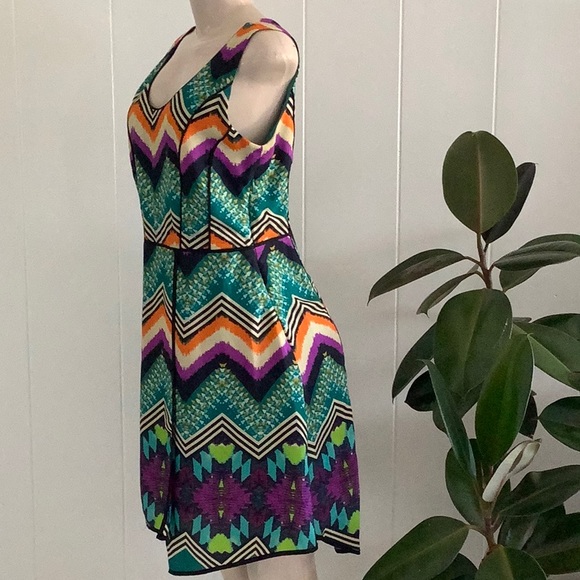 Bar III Multi-colored Sleeveless Dress Size Small - Picture 6 of 10